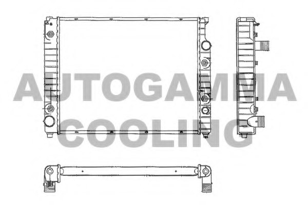 AUTOGAMMA 101208 Radiator, engine cooling